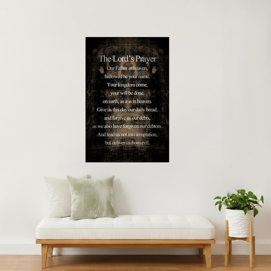 The Lord’s Prayer | Religious Inspirational Poster