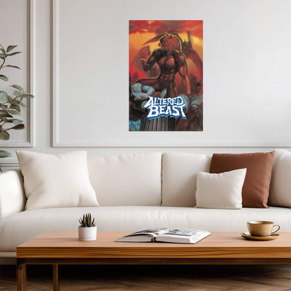 Altered Beast | Retro Gaming Poster | Nostalgic Genesis Arcade Art