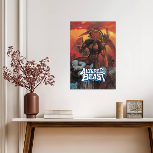 Altered Beast | Retro Gaming Poster | Nostalgic Genesis Arcade Art