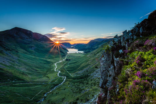 Buttermere Lake District Sunset Poster | England Landscape Photography | Nature Wall Art