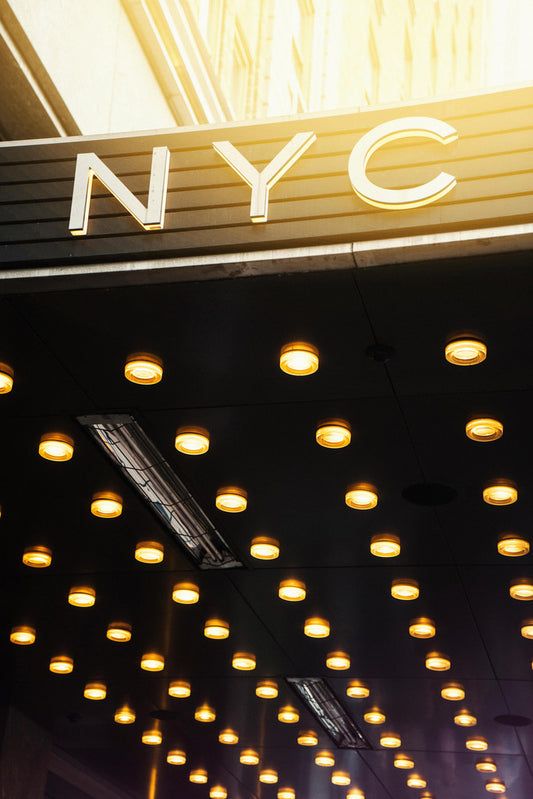 New York City Times Square Sign Photo | Vintage Theatre Marquee | Broadway Wall Art Poster - Type & Quotes Poster