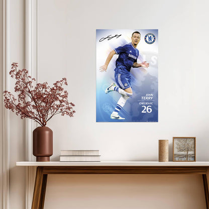 John Terry Chelsea FC 2014 | Soccer Legend Poster | Sports Photography Art