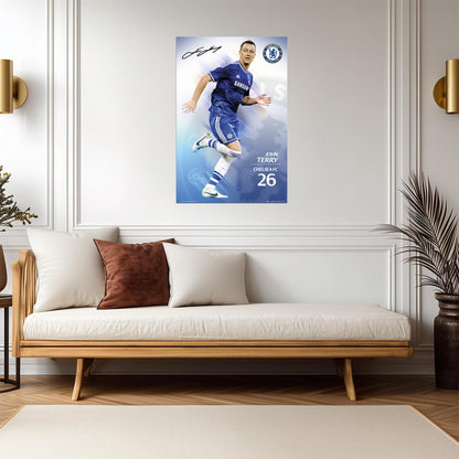 John Terry Chelsea FC 2014 | Soccer Legend Poster | Sports Photography Art