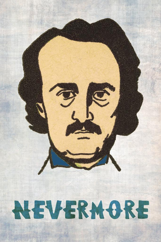 Edgar Allan Poe The Raven Quote | Nevermore Literary Poster | Gothic Wall Art - Type & Quotes Poster