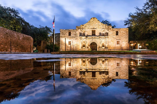 The Alamo Mission in San Antonio Texas | Historical Landmark Photography | American History Poster - Photography Poster