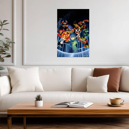 Mega Man Legacy Collection | Retro Gaming Poster | Gift for Gamers - Video Games Poster
