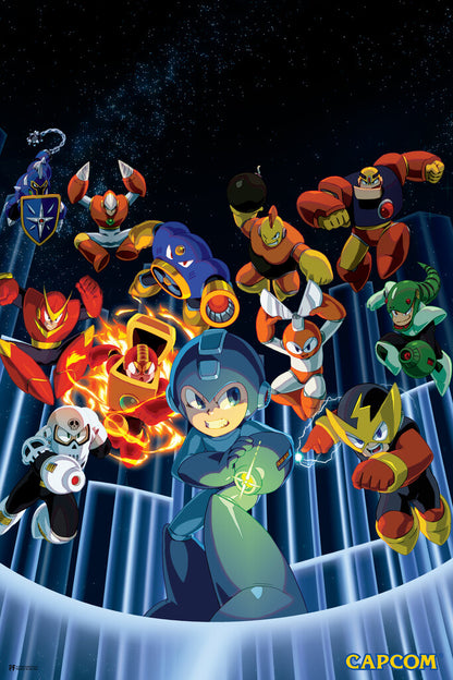Mega Man Legacy Collection | Retro Gaming Poster | Gift for Gamers - Video Games Poster