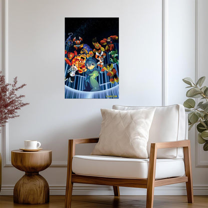 Mega Man Legacy Collection | Retro Gaming Poster | Gift for Gamers - Video Games Poster