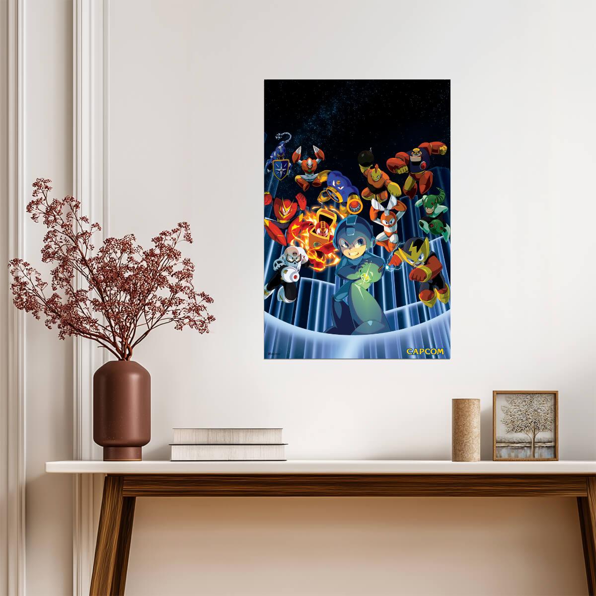 Mega Man Legacy Collection | Retro Gaming Poster | Gift for Gamers - Video Games Poster