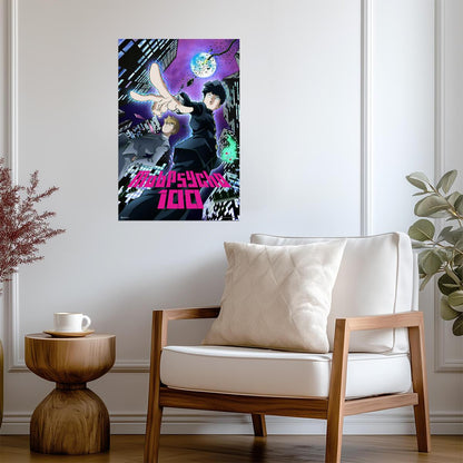 Mob Psycho 100 Key Art | Shonen Manga Decor | Anime Poster