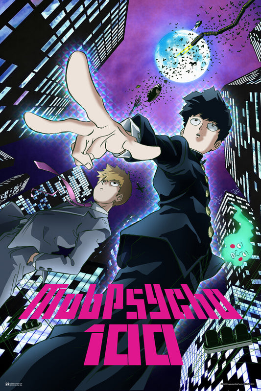 Mob Psycho 100 Key Art | Shonen Manga Decor | Anime Poster