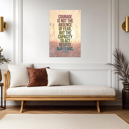 John McCain Courage Quote | Motivational Wall Art | Political History Poster - Type & Quotes Poster