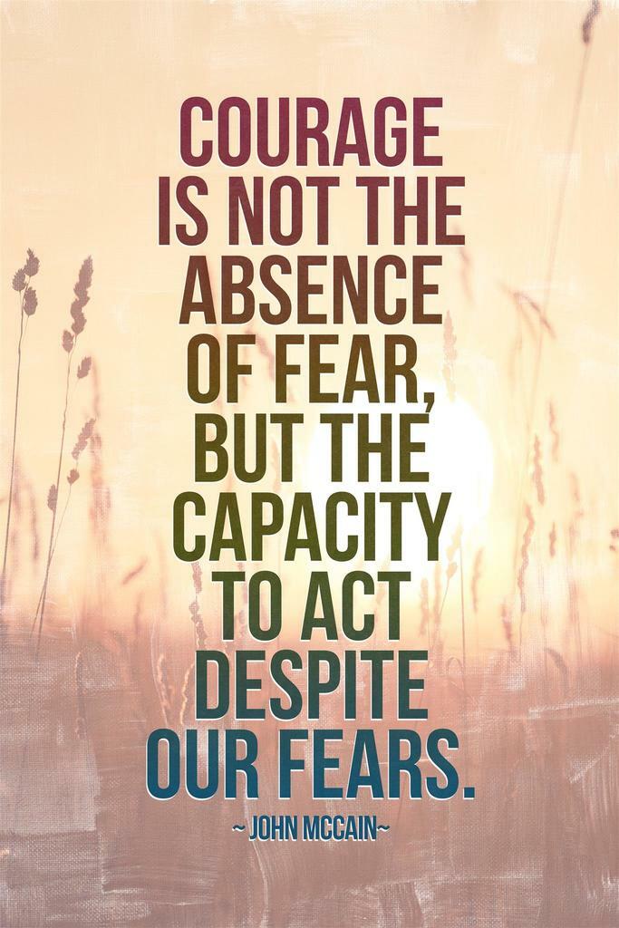 John McCain Courage Quote | Motivational Wall Art | Political History Poster - Type & Quotes Poster