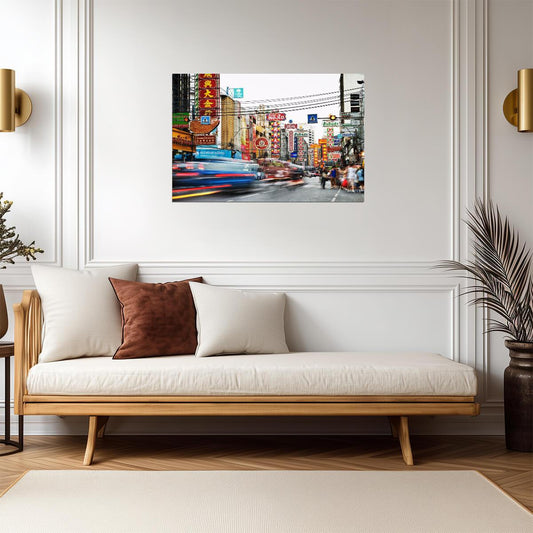Bustling Street in Chinatown Bangkok | Thailand Photography | Urban Travel Poster - Photography Poster