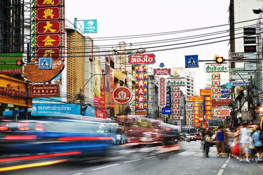 Bustling Street in Chinatown Bangkok | Thailand Photography | Urban Travel Poster - Photography Poster
