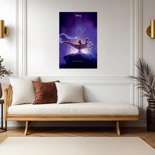 Aladdin | Genie "Choose Wisely" Quote | Animated Movie Poster - Movies & TV Poster