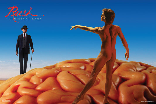 Rush Hemispheres Album Cover | Prog Rock Poster | Sci-Fi Wall Art