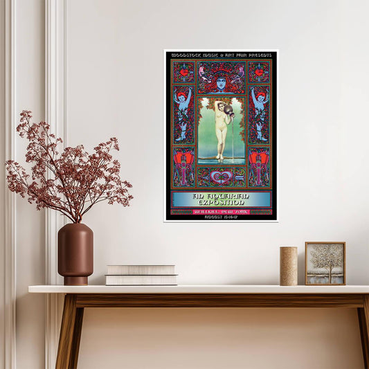 Woodstock 1969 Music Festival | An Aquarian Exposition Poster | Vintage Concert Wall Art - Music Poster