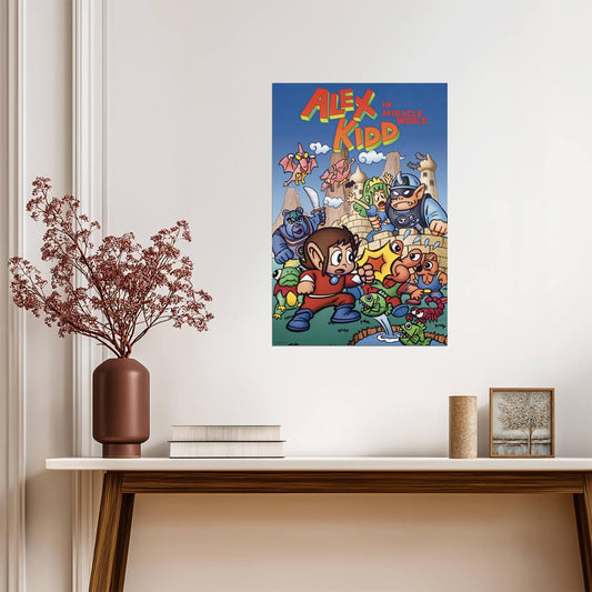Alex Kidd in Miracle World | Retro Gaming Poster | Nostalgic Master System Art