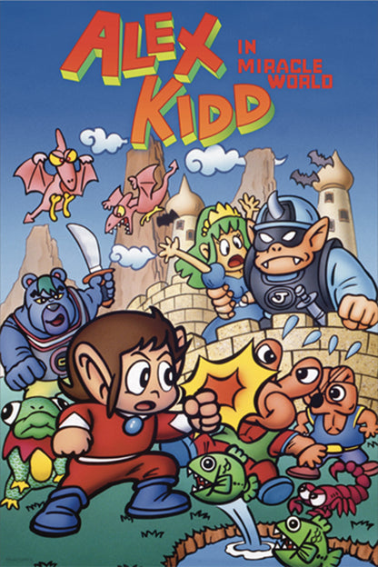 Alex Kidd in Miracle World | Retro Gaming Poster | Nostalgic Master System Art