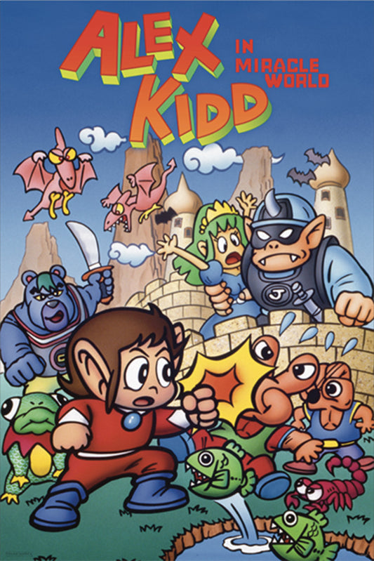 Alex Kidd in Miracle World | Retro Gaming Poster | Nostalgic Master System Art
