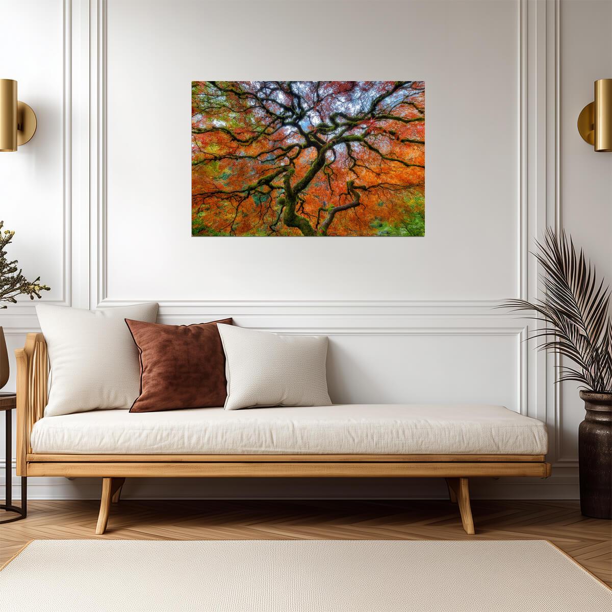Portland Japanese Garden in Autumn | Nature Photography Print | Tranquil Scenery Poster