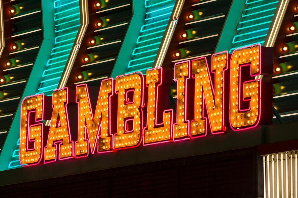"Gambling" Neon Sign Photo | Las Vegas Nevada | City Nightscape Poster - Type & Quotes Poster