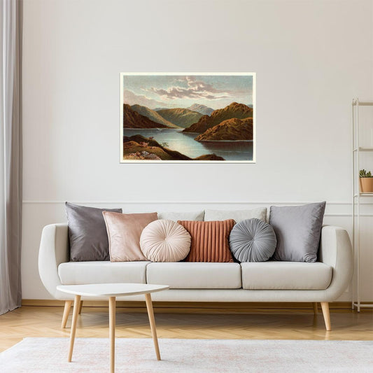 Loch Goil Scotland Vintage Poster | 19th Century Landscape Painting | Fine Art Print