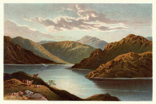Loch Goil Scotland Vintage Poster | 19th Century Landscape Painting | Fine Art Print