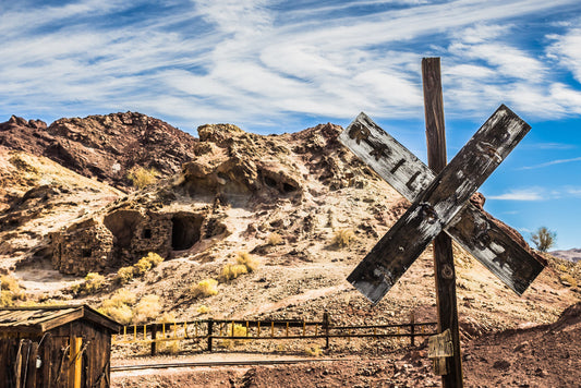 Abandoned Railroad Sign Photo | Bodie Ghost Town California | Rustic Americana Poster - Photography Poster