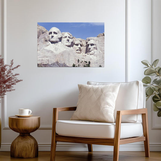 Mount Rushmore National Memorial | Black Hills South Dakota | Landmark Photography Poster - Photography Poster