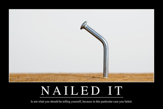Nailed It | Funny Demotivational Poster