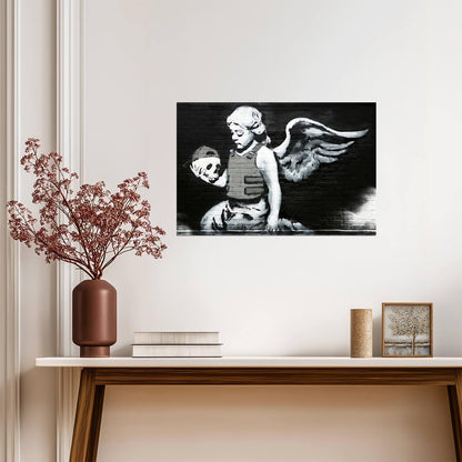 Banksy "Ozone's Angel" | Street Art Reproduction | Graffiti Wall Poster - Graphic & Art Poster