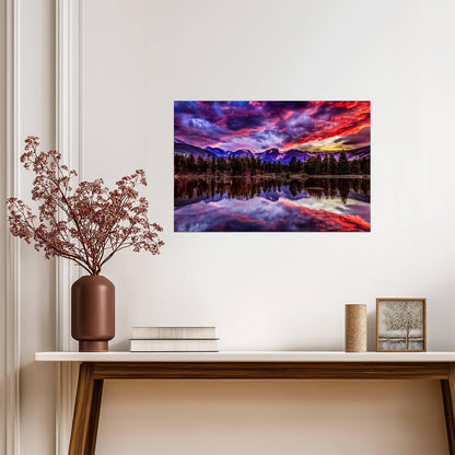 Sunset in Rocky Mountain National Park | Landscape Photography Print | Nature Poster - Photography Poster