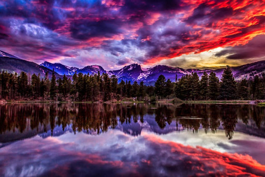Sunset in Rocky Mountain National Park | Landscape Photography Print | Nature Poster - Photography Poster