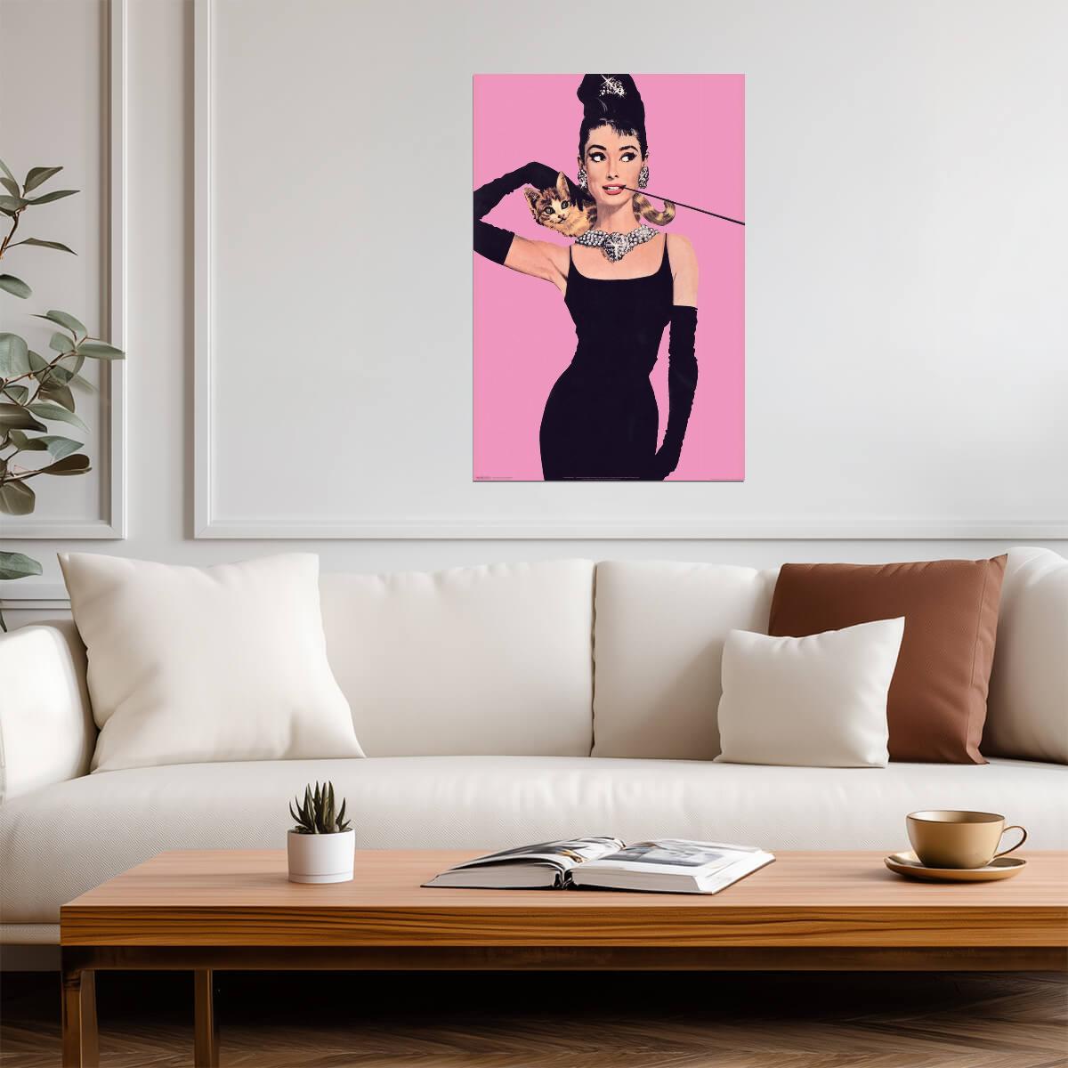 Audrey Hepburn | Pop Art Portrait | Classic Fashion Movie Poster