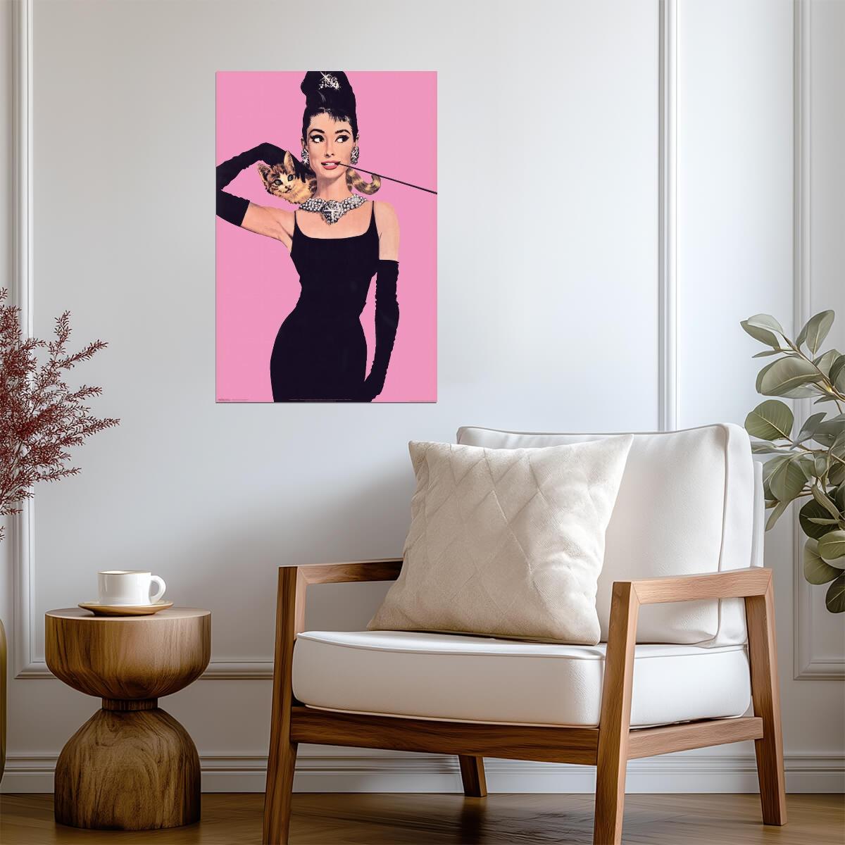 Audrey Hepburn | Pop Art Portrait | Classic Fashion Movie Poster