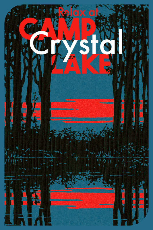 Relax at Camp Crystal Lake | Friday the 13th Minimalist Horror Poster - Movies & TV Poster