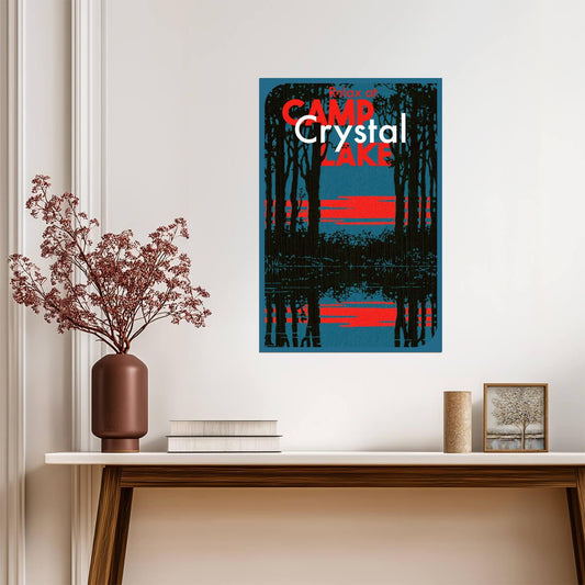 Relax at Camp Crystal Lake | Friday the 13th Minimalist Horror Poster - Movies & TV Poster