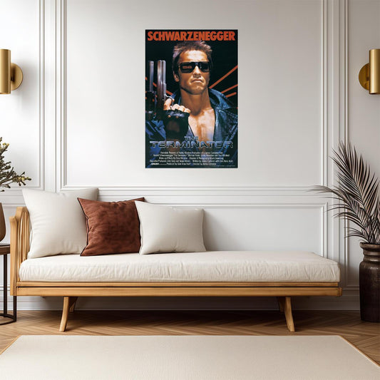 The Terminator 1984 | Classic Sci-Fi Action Movie Poster | Retro Wall Art - Movies & TV Poster