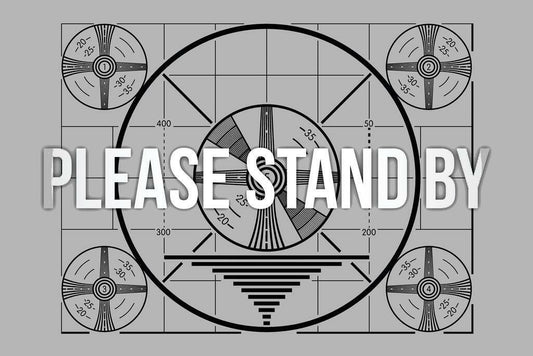 "Please Stand By" TV Test Pattern | Classic Television Broadcast | Vintage Retro Poster - Vintage & Retro Poster