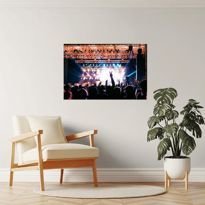Rock and Roll Concert Poster | Live Music Photography | Band Wall Art
