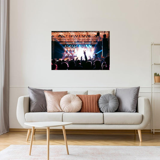 Rock and Roll Concert Poster | Live Music Photography | Band Wall Art