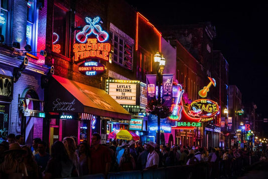Nashville Neon Signs at Night | Urban Photography Print | City Life Poster - Photography Poster
