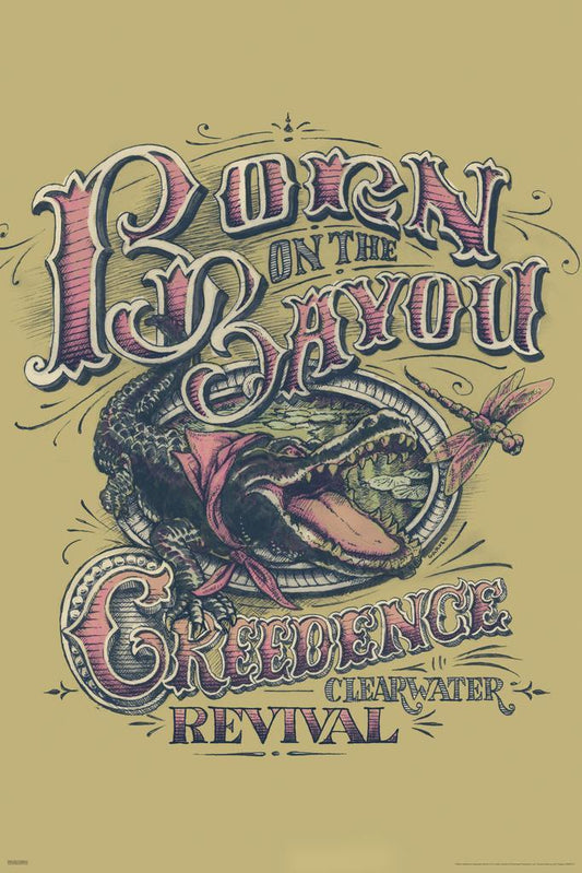 Creedence Clearwater Revival Born On The Bayou | CCR Album Art Poster | Classic Rock Wall Decor - Music Poster