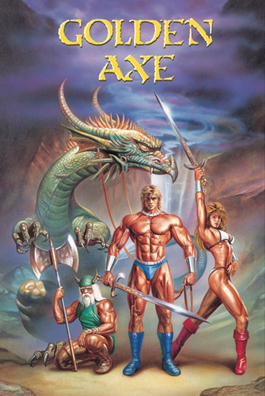 Golden Axe | Retro Gaming Poster | Nostalgic Genesis Arcade Art