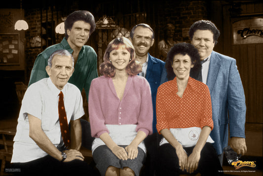 Cheers Season 1 | Complete Cast Portrait | Classic Sitcom TV Show Poster - Movies & TV Poster