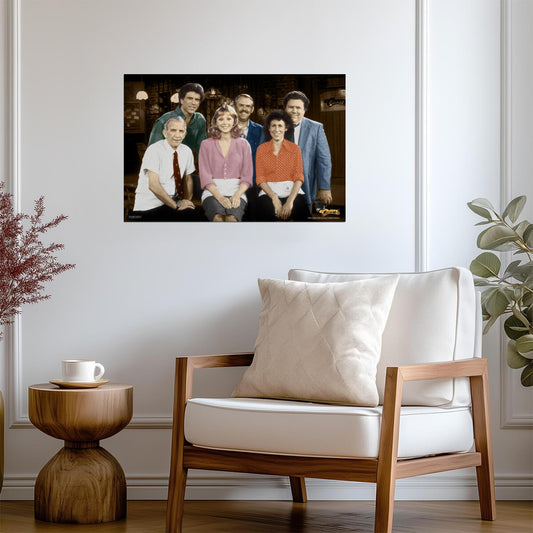 Cheers Season 1 | Complete Cast Portrait | Classic Sitcom TV Show Poster - Movies & TV Poster