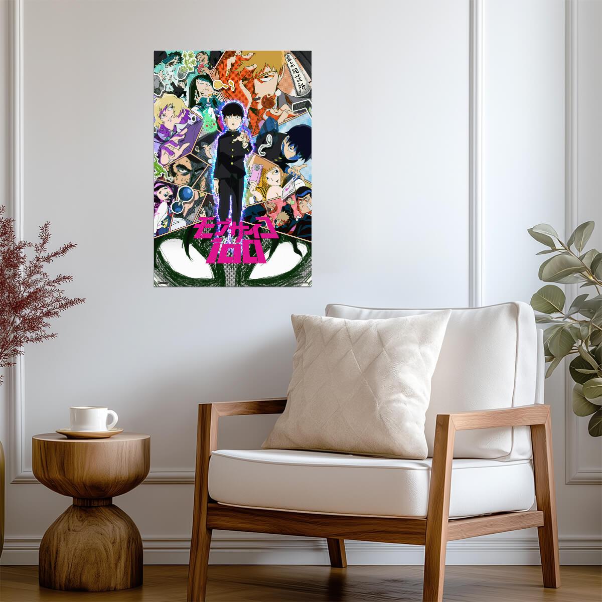 Mob Psycho 100 Season 1 Logo | Manga Wall Art | Anime Poster