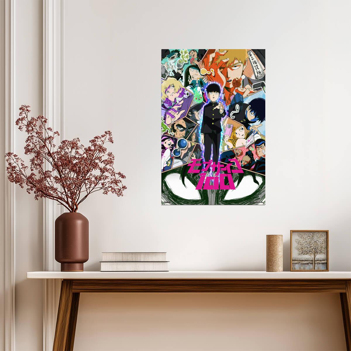 Mob Psycho 100 Season 1 Logo | Manga Wall Art | Anime Poster